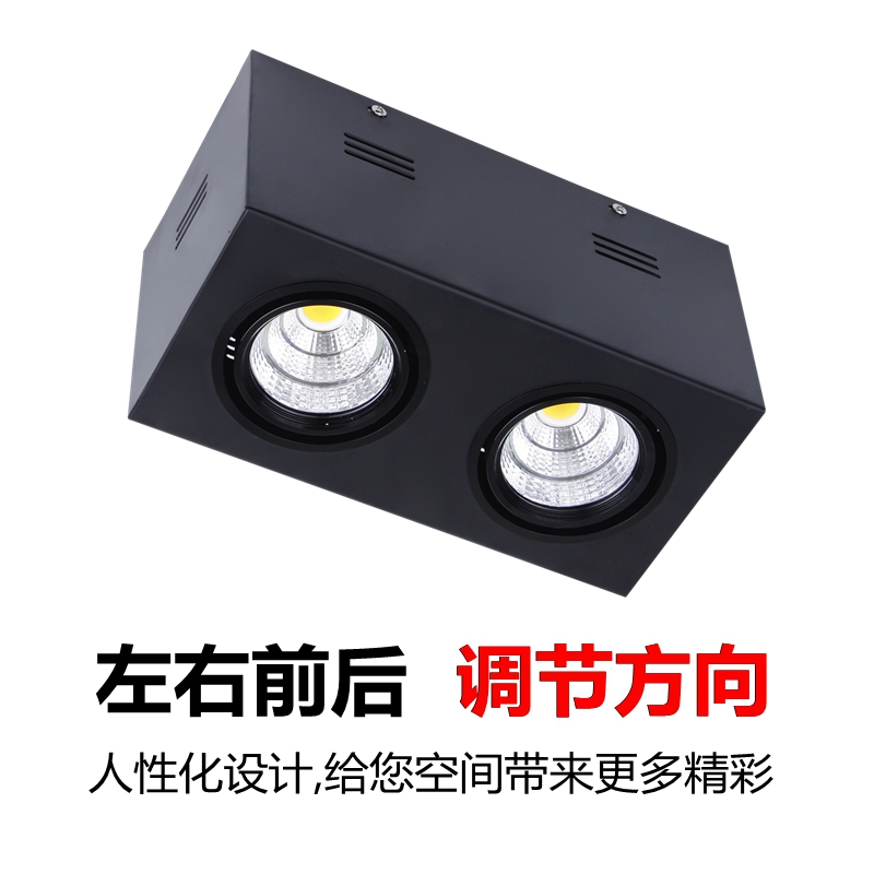 商用LED天花灯服装店射灯双头cob豆胆灯明装筒灯360度旋转式吊灯在类目 家装主材, 灯具灯饰, 射灯中 - 来自Buy2taobao.com提供专业的淘宝代购服务