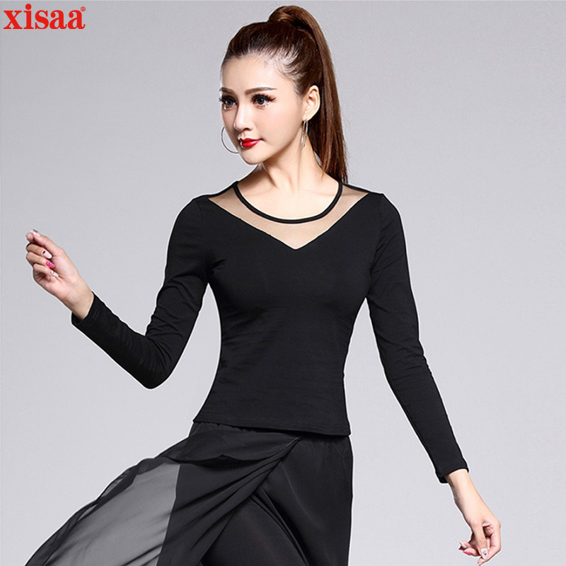 2019秋冬新款拉丁舞上衣舞蹈服装长袖摩登上装成人女交际舞衣在类目 运动/瑜伽/健身/球迷用品, 舞蹈/健美操/体操, 拉丁舞, 拉丁舞上装中 - 来自Buy2taobao.com提供专业的淘宝代购服务