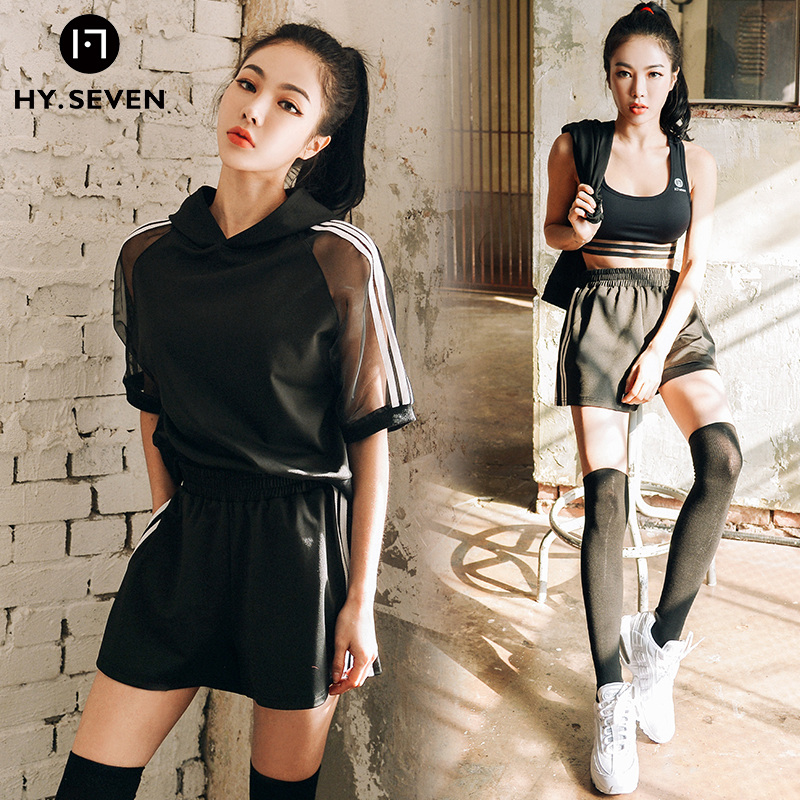健身服女套装韩国2018新款夏季宽松性感健身房跑步运动速干瑜伽服在类目 运动/瑜伽/健身/球迷用品, 瑜伽, 瑜伽服中 - 来自Buy2taobao.com提供专业的淘宝代购服务