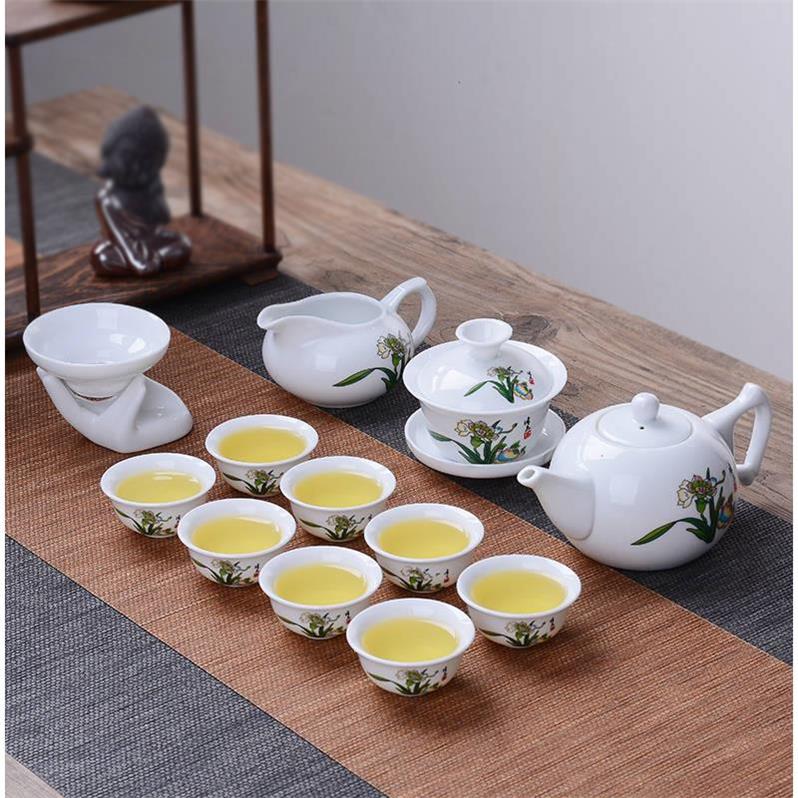 包郵家用便攜送禮高檔茶具套裝家用泡茶器功夫茶具蓋碗整套茶杯在類目 餐飲具, 茶具, 功夫茶具中 - 來自Buy2taobao.com提供專業的淘寶代購服務