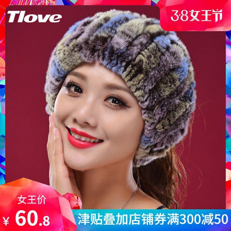 獭兔毛围巾冬季韩版皮草围巾帽子两用舒适柔软脖套套脖女秋冬加厚