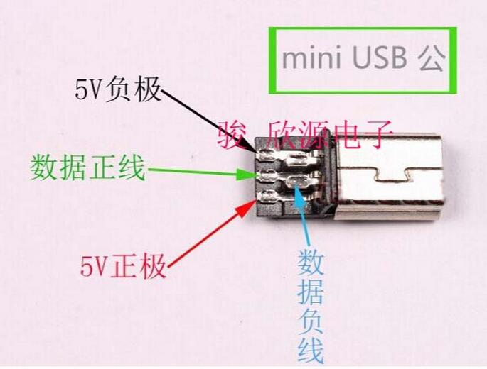 迷你插头 mini 迷你主体 5p迷你usb插头前五后五公头