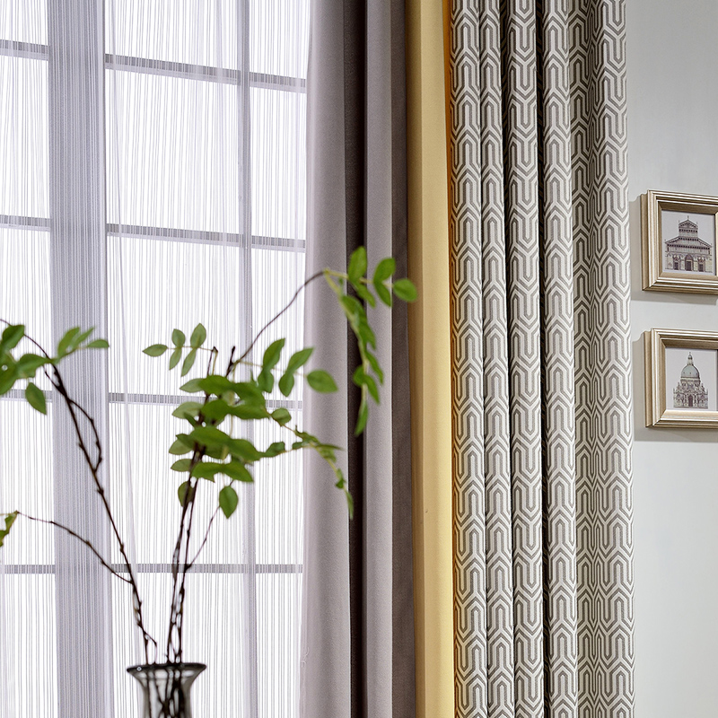 Chinese style curtain a living room New Chinese style bedroom classical atmosphere Chinese style modern Chinese style a living room Geometry Mosaic jyin the Home Fabric , Curtains and curtain accessories , Custom curtains category - from Buy2taobao.com to provide professional Taobao agent buy service
