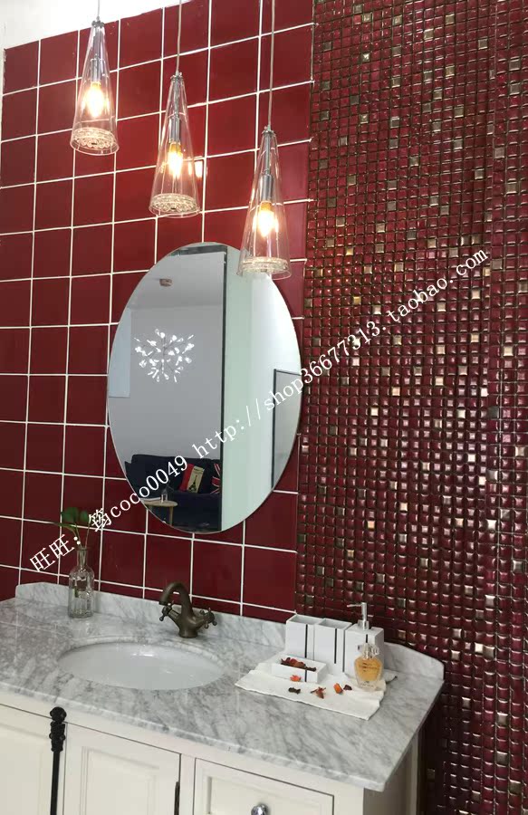 窑变砖仿古砖手工砖美式韩式田园瓷砖陶瓷厨房洗手间墙砖深红色在类目 家装主材, 瓷砖, 瓷砖装饰附件, 腰线中 - 来自Buy2taobao.com提供专业的淘宝代购服务
