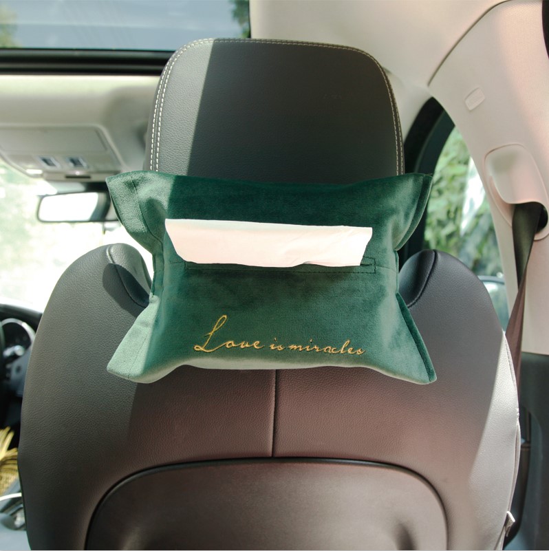 velvet Embroidery vehicle automobile Back row Fixed cards Paper pumping Towel sets Tissue box Napkin household Tissue boxin the Storage consolidation , Home Storage appliances , Pouch , Towel sets category - from Buy2taobao.com to provide professional Taobao agent buy service