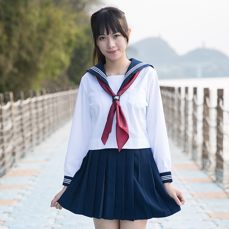 日系高端水手服軟妹中間服百褶裙學院風班服套裝 不良少女jk制服在類目 女裝/女士精品, 套裝/學生校服/工作制服, 學生校服中 - 來自Buy2taobao.com提供專業的淘寶代購服務