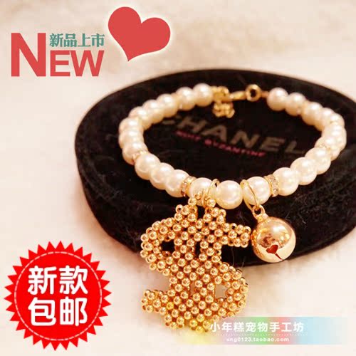 包邮小年糕原创纯手工宠物泰迪约克夏狗猫奢华美金铃铛项圈项链|ruв категории животное/Животное питание и принадлежностей, одежды и аксессуаров для домашних животных, одежда/заказ товаров (новый), галстук - от Buy2taobao.com для оказания профессиональной услуги покупки агента Taobao