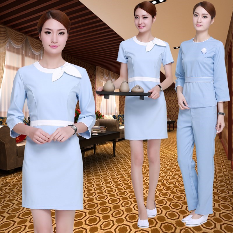 Cotton summer summer waterproof clothes Dress Beautician coverall suit Needlework skirt Thai Administrationin the Women's clothing/Boutique , Set/Student uniforms/Work uniforms , Career skirt suits category - from Buy2taobao.com to provide professional Taobao agent buy service