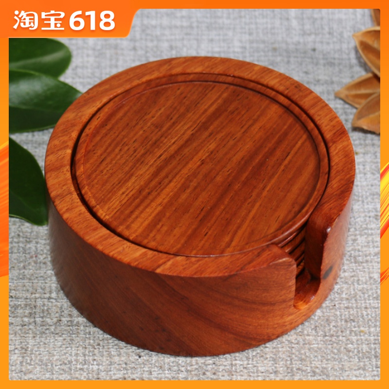 正宗缅甸花梨木 红木杯垫茶托杯托碗垫 天然原木 加大圆形6片装在类目 餐饮具, 杯子/水杯/水壶, 杯垫中 - 来自Buy2taobao.com提供专业的淘宝代购服务