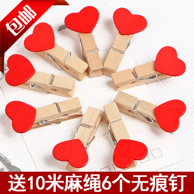 Photo folder Photo folders Message folders love wedding decorate Clamp Storage folder wooden  Small clip 3.5cmin the Electronic Dictionary/Electronic paper book/Stationery , Shelves/Display items , Memo Clip/Photo Folder  category - from Buy2taobao.com to provide professional Taobao agent buy service