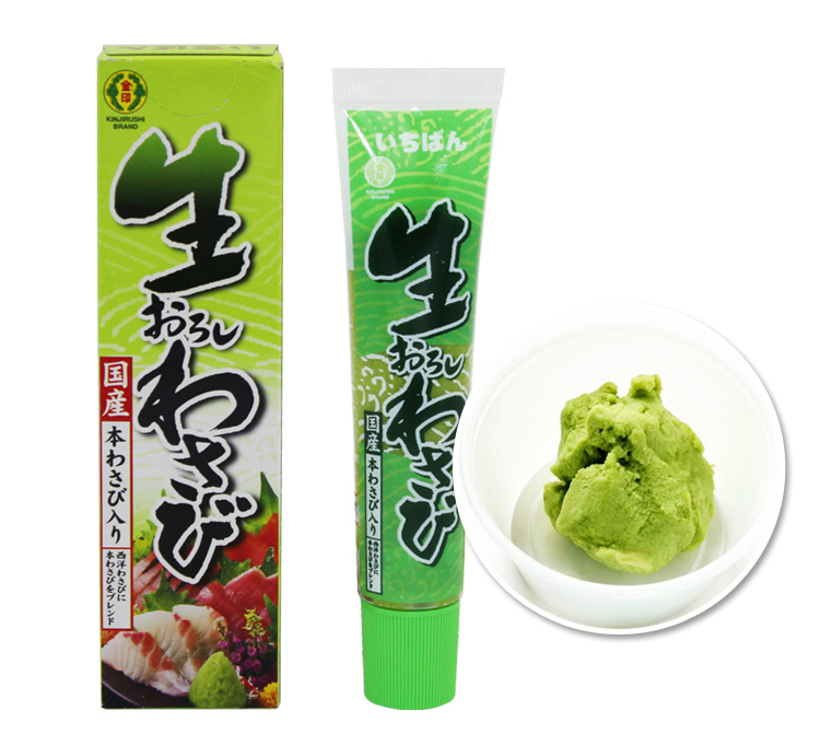 日本进口芥末 金印 青芥辣酱(芥末酱)43g 软管装