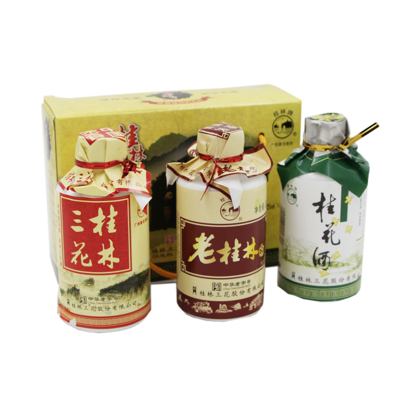 桂林酒宝礼盒装桂林三花酒老桂林酒桂花酒三组合特产白酒2盒包邮在类目 酒类, 配制酒/果酒中 - 来自Buy2taobao.com提供专业的淘宝代购服务