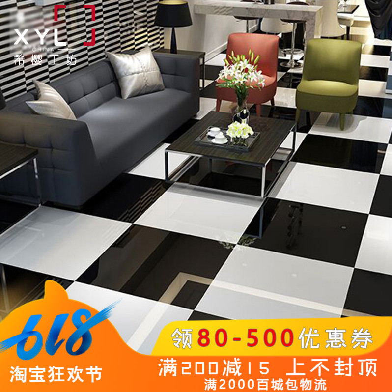 Simplicity Black and white ash Antique brick 600 Matte television Background wall Light Kitchen ceramic tile non-slip wear-resisting floor tilein the Decoration main material , Ceramic tile , Antique brick (Including culture stone) category - from Buy2taobao.com to provide professional Taobao agent buy service
