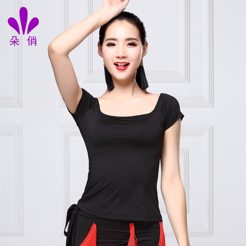 朵俏拉丁服装女成人新款上衣夏季短袖练功服舞蹈艺考演出服装上装在类目 运动/瑜伽/健身/球迷用品, 舞蹈/健美操/体操, 拉丁舞, 拉丁舞上装中 - 来自Buy2taobao.com提供专业的淘宝代购服务