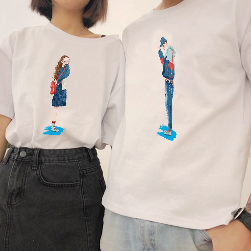 Short sleeved Couple clothes Retro Simplicity qlz Not the same temperament Couples dress men and women summer bf Loose short-sleeve 201in the Outdoor/Mountaineer/Camping/Travel Goods , Outdoor clothing , Other outdoor clothing category - from Buy2taobao.com to provide professional Taobao agent buy service