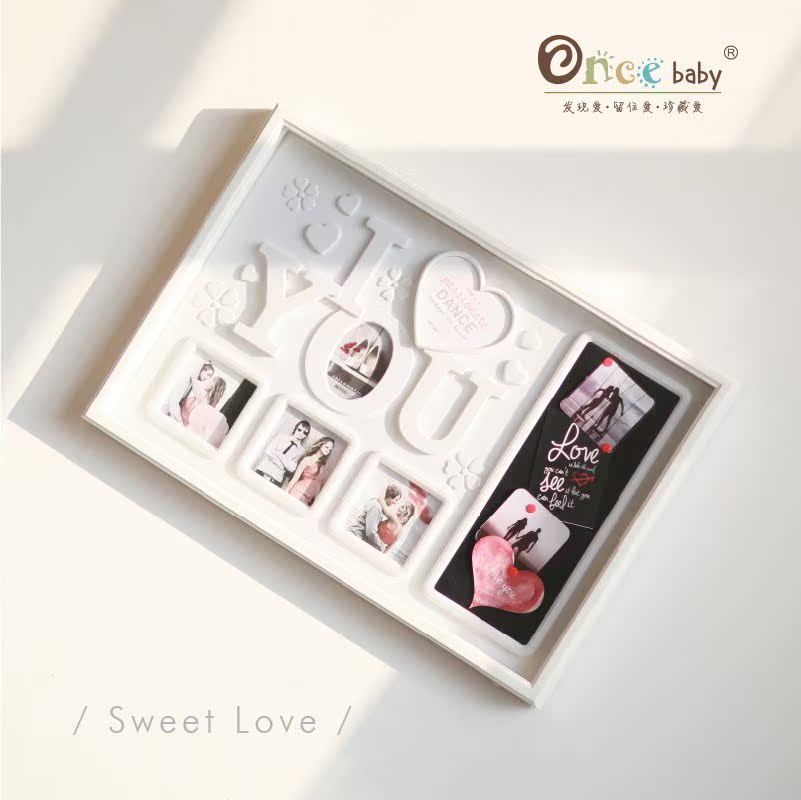 Once Baby solid wood Photo wall baby originality Porous Photo frame Wall Photo frame combination Anniversary giftin the Home accessories , Frame/Frames category - from Buy2taobao.com to provide professional Taobao agent buy service