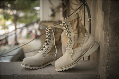 军靴美国沙漠靴男款高帮作战靴权志龙冬季gd同款