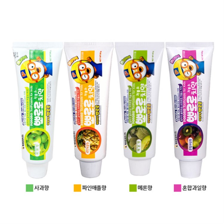 韩国原装进口pororo/啵乐乐宝露露儿童水果味牙膏防蛀固齿除口臭|msdalam kategori lampin/Xihu/makan/push pelarik, Teether/berus gigi/ubat gigi, ubat gigi - dari Buy2taobao.com untuk memberikan perkhidmatan ejen Taobao profesional membeli