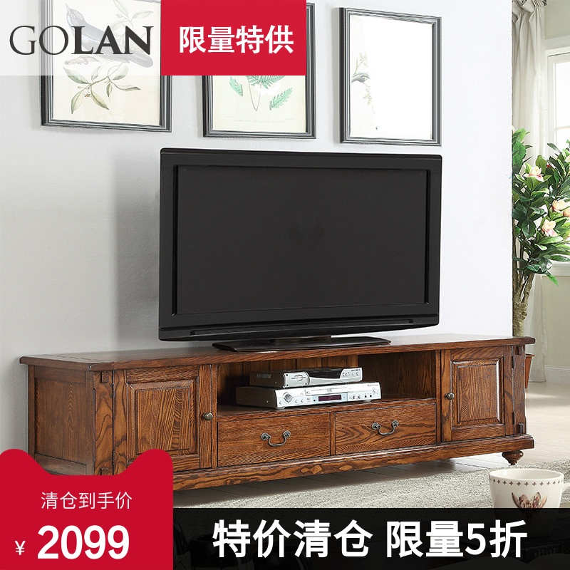 廣蘭全實木美式電視櫃電視牆櫃歐式家具套裝組合客廳奢華5613清在類目 住宅傢俱, 櫃類, 電視櫃中 - 來自Buy2taobao.com提供專業的淘寶代購服務