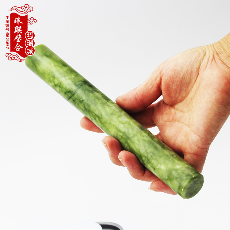 包邮天然岫岩玉石包饺子擀面杖厨房送家人送朋友玉器在类目 厨房/烹饪用具, 烧烤/烘焙用具, 烘培DIY器具, 擀面杖中 - 来自Buy2taobao.com提供专业的淘宝代购服务
