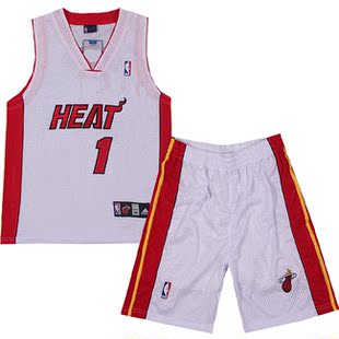 nba热火球衣 1号波什篮球衣韦德詹姆斯篮球服