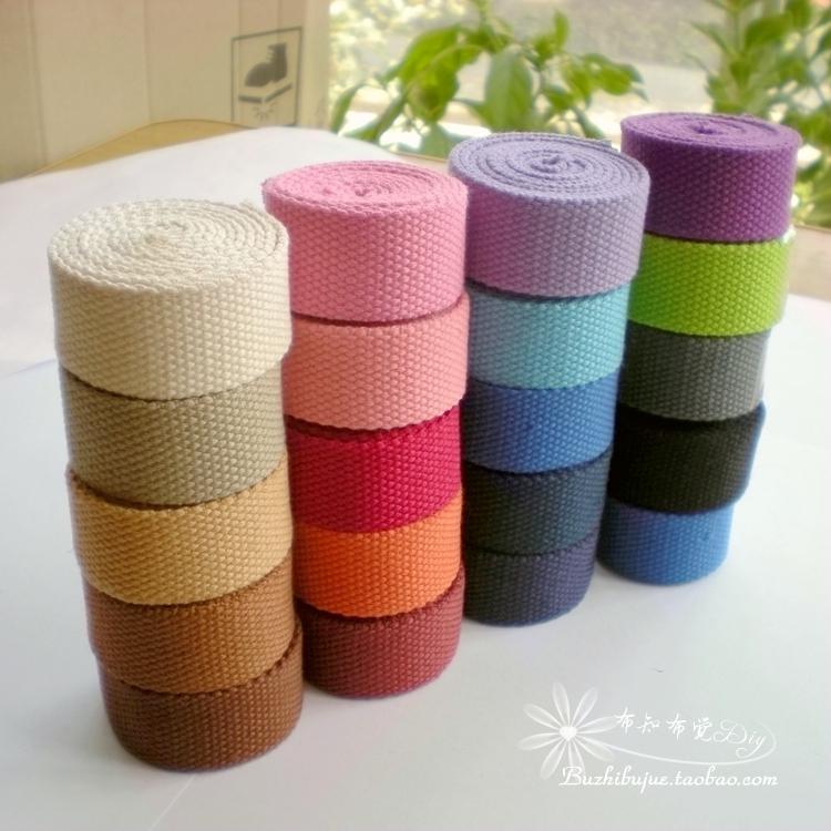 2.5cm wide thickening Plain Solid Canvas bag polyester-cotton blend Cotton Webbing canvas Banding knapsack Bags within the Home Fabric , Sew DIY Material,Tools and finished products , Sew DIY Fitting/Accessories/Accessories , Ribbon/Ribbons/Cloth belt category - from Buy2taobao.com to provide professional Taobao agent buy service