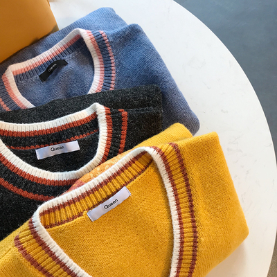 王妃家定制 重工刺绣日系毛衣女宽松外穿外搭秋款女士背心上衣