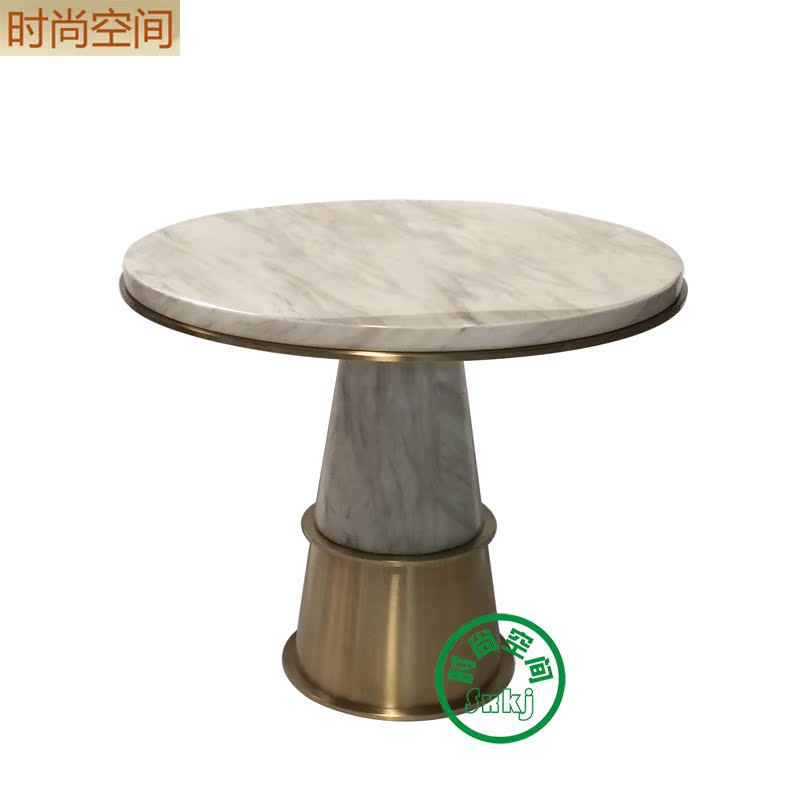 不锈钢大理石接待洽谈桌北欧设计师创意圆餐台样板房客厅饭桌5511在类目 住宅家具, 桌类, 餐桌中 - 来自Buy2taobao.com提供专业的淘宝代购服务