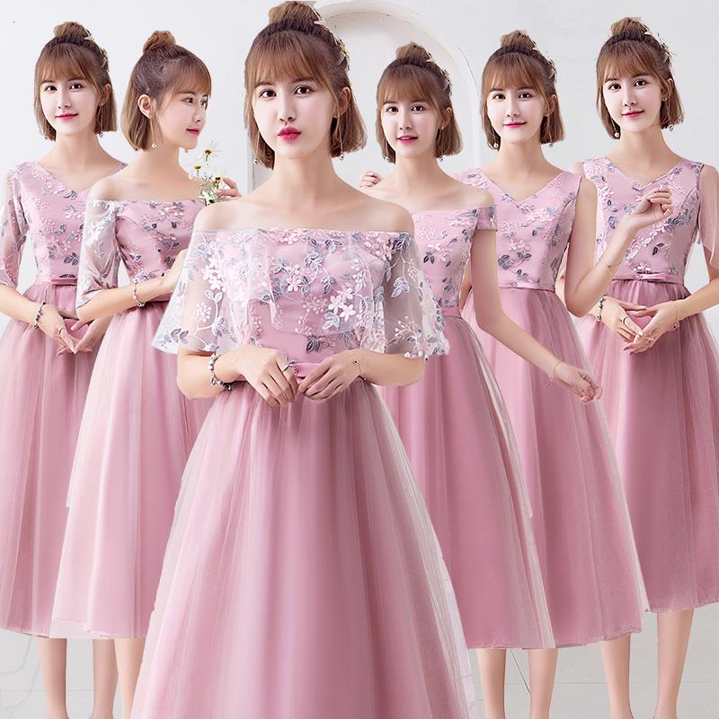 Bridesmaid Dresses 2018 new pattern Bridesmaid Dresses Bridesmaid Dresses Mid length version have cash less than that is registered in the accounts Dress skirt Sisters Bridesmaid Dressin the Women's clothing/Boutique , Wedding/Cheongsam/Formal dress , Formal dress/Evening category - from Buy2taobao.com to provide professional Taobao agent buy service