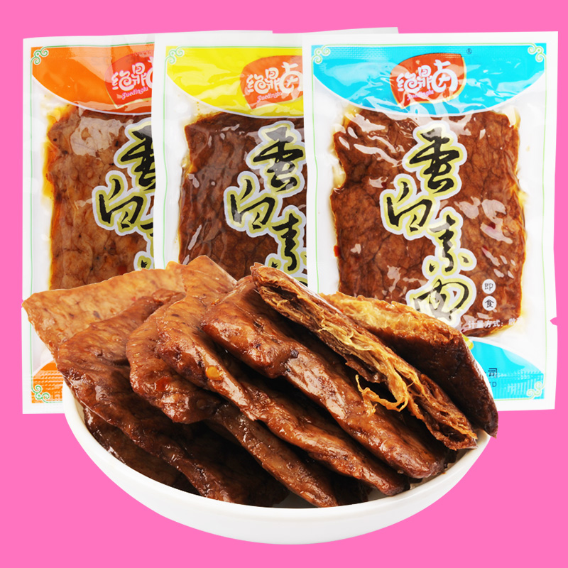 绝鼎卤蛋白素肉大豆手撕蛋白素肉豆干豆制品豆腐干小吃零食1000g|msdalam kategori makanan ringan/Nuts/Specialty, produk Dougan/sayur-sayuran kering, daging vegetarian - dari Buy2taobao.com untuk memberikan perkhidmatan ejen Taobao profesional membeli