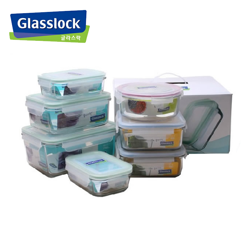 韩国原装进口GLASSLOCK玻璃保鲜盒GL33钢化玻璃家用储物盒七件套在类目 餐饮具, 保鲜容器/保鲜器皿, 保鲜盒中 - 来自Buy2taobao.com提供专业的淘宝代购服务