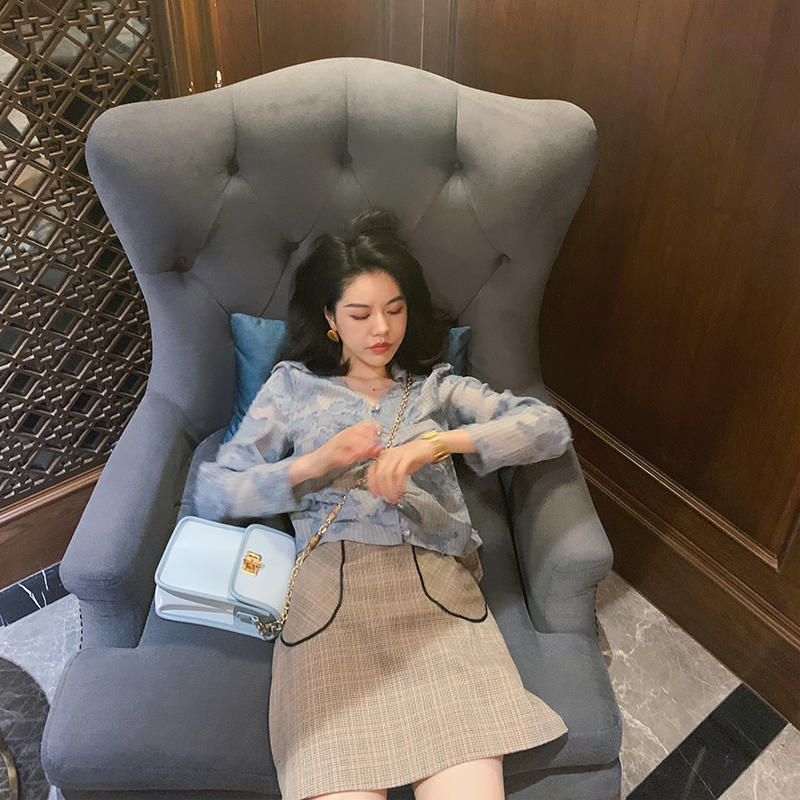 大Eees格子短裙女夏韩版学生显瘦包臀裙a字港味复古裙高腰半身裙|ruв категории Женская одежда, юбка - от Buy2taobao.com для оказания профессиональной услуги покупки агента Taobao