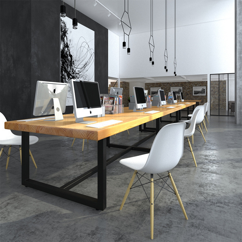 Straight Retro Desktop computer rectangle Conference table company Staff member solid wood desk customizedin the Business/Office Furniture , Office Furniture , Desk , Office Computer Desk category - from Buy2taobao.com to provide professional Taobao agent buy service