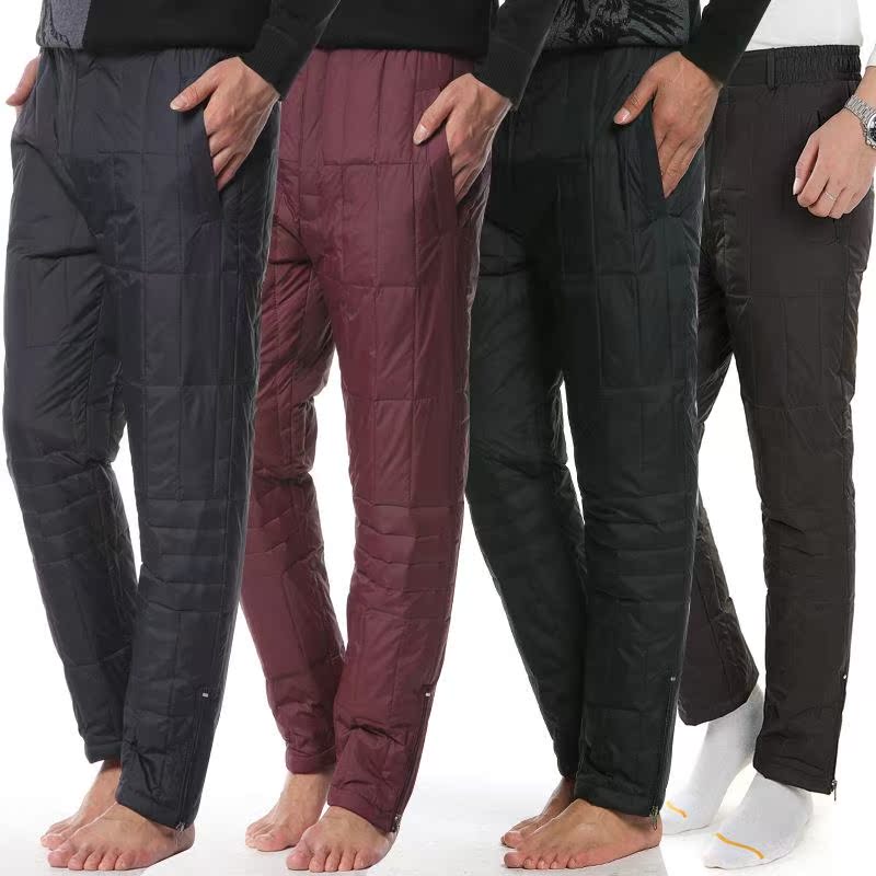 Winter clothes Solid leisure time cotton-padded trousers middle age man Dad installed Protect mountaineering Down pants outdoors White Goose Down Exorcismin the Men's clothing, Down pants category - from Buy2taobao.com to provide professional Taobao agent buy service