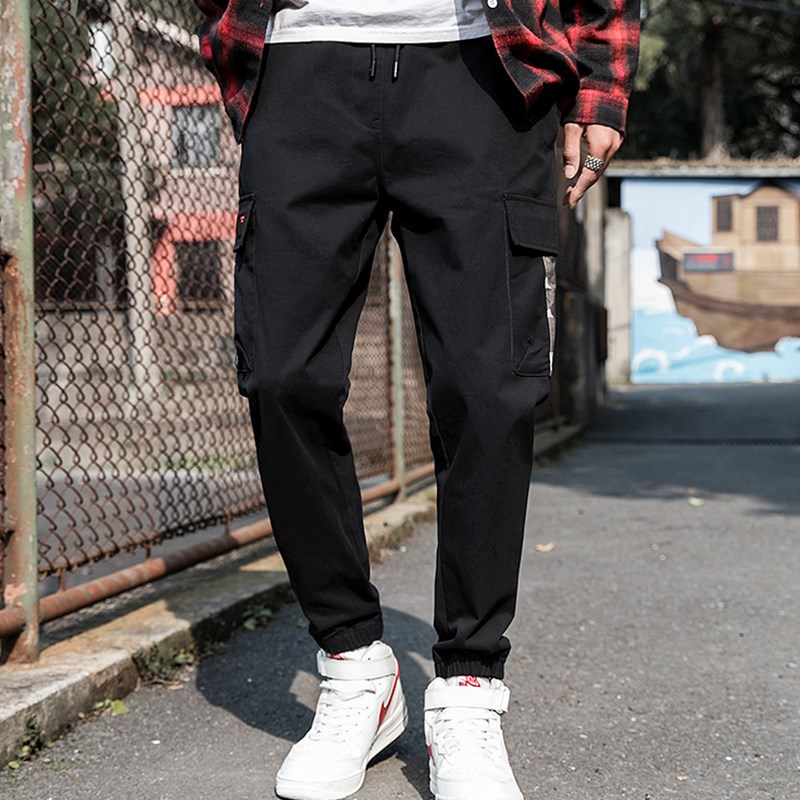 工裝褲男士春夏日系休閑寬松哈倫褲九分潮流束腳褲修身小腳男褲子在類目 男裝, 休閒褲中 - 來自Buy2taobao.com提供專業的淘寶代購服務
