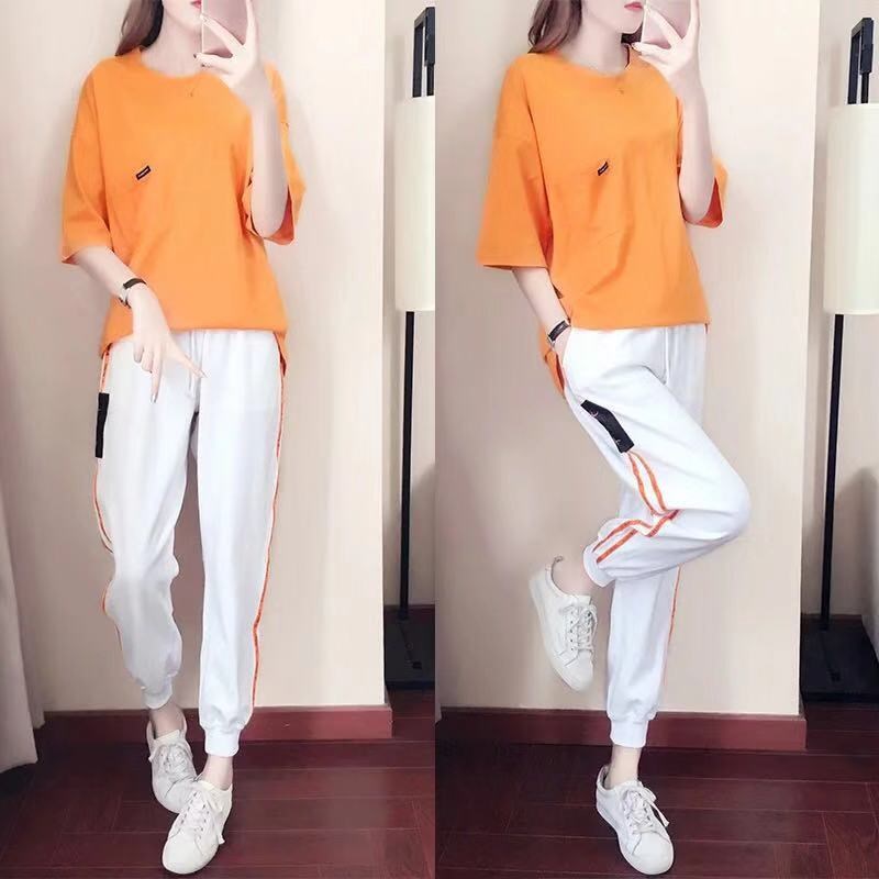 pregnant woman Summer wear motion suit Fashionable 2019 new pattern Chao Ma Pregnancy go out summer Two piece setin the Maternity/Maternal supplies/Nutrition , Maternity , Set category - from Buy2taobao.com to provide professional Taobao agent buy service