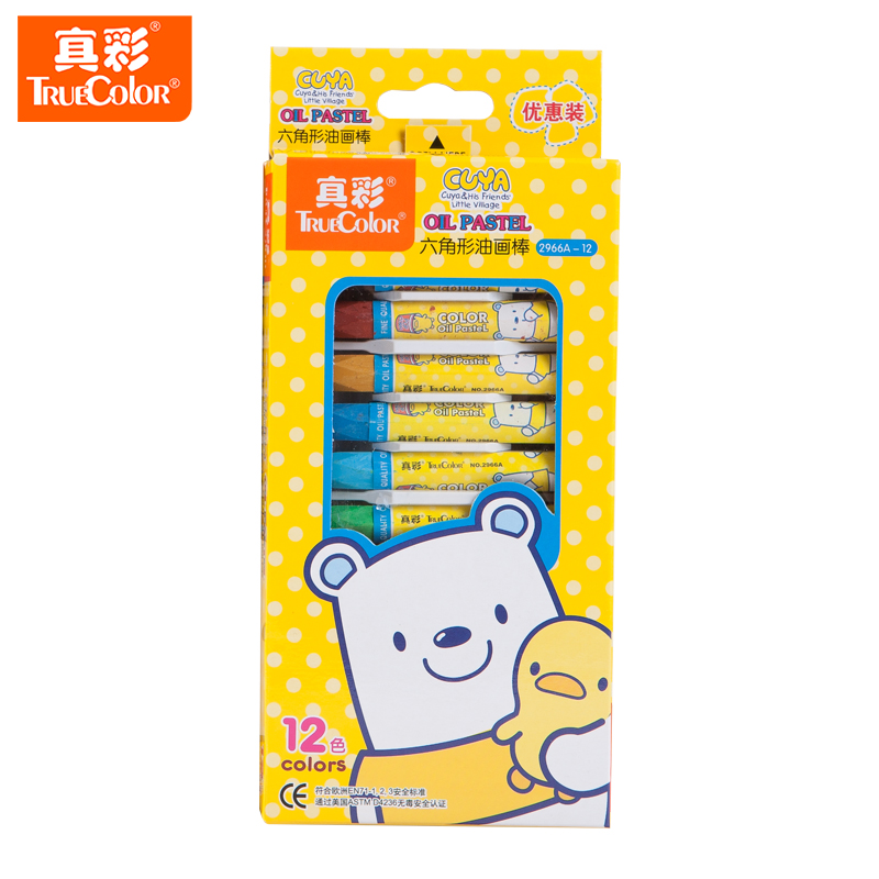 真彩儿童2966A-12色 18色 24色 36色油画棒蜡笔套装学生绘画笔|msdalam kategori Toy/bayi/teka-teki/blok bangunan/model, pembelajaran/eksperimen/lukisan alat tulis, alat tulis Hadiah/lukisan Set - dari Buy2taobao.com untuk memberikan perkhidmatan ejen Taobao profesional membeli