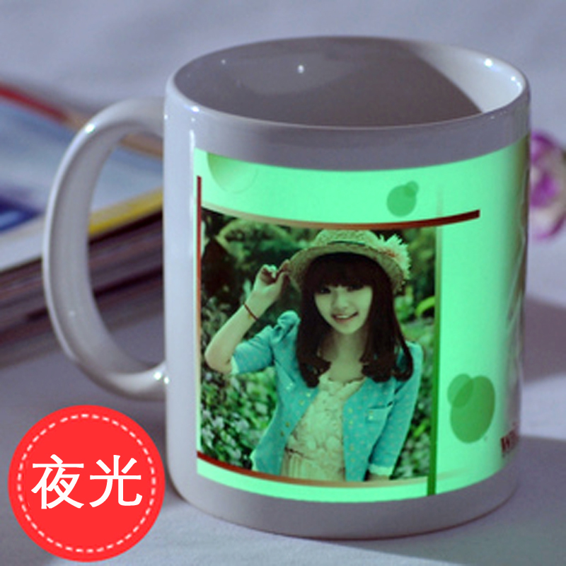创意DIY夜光杯子印图印字马克杯情侣荧光定制照片生日礼物不变色|ruв категории персональные настройки/разработка услуг/DIY, ежедневно/украшения на заказ, Кубок настройки, кружка - от Buy2taobao.com для оказания профессиональной услуги покупки агента Taobao