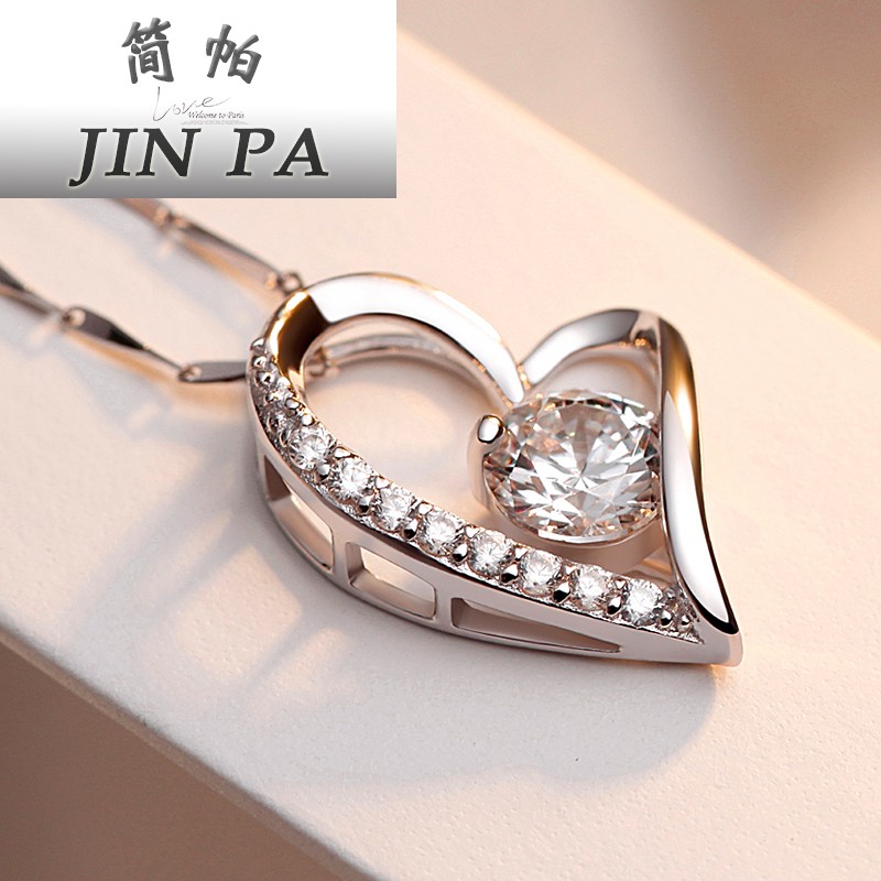 Danfu love Necklace Clavicle chain Sterling Silver Korean Edition Simplicity personality have cash less than that is registered in the accounts Neck strap Pendant ginger Nonsensein the Accessories/Fashion Jewelry, Necklace category - from Buy2taobao.com to provide professional Taobao agent buy service