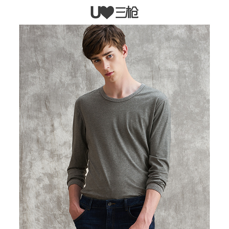 Three shots Base coat pure cotton Autumn and winter New products Silk High count Cotton T-shirts keep warm Cotton man Cotton jerseyin the Lingerie/Men's underwear/Tracksuit , Warm coat category - from Buy2taobao.com to provide professional Taobao agent buy service
