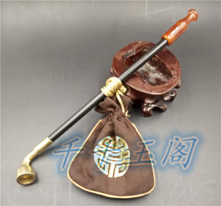 手工傳統老式旱煙袋 特長短款煙鬥 煙絲煙葉用煙鍋玉石銅煙嘴木杆在類目 ZIPPO/瑞士軍刀/眼鏡, 煙具, 菸斗中 - 來自Buy2taobao.com提供專業的淘寶代購服務