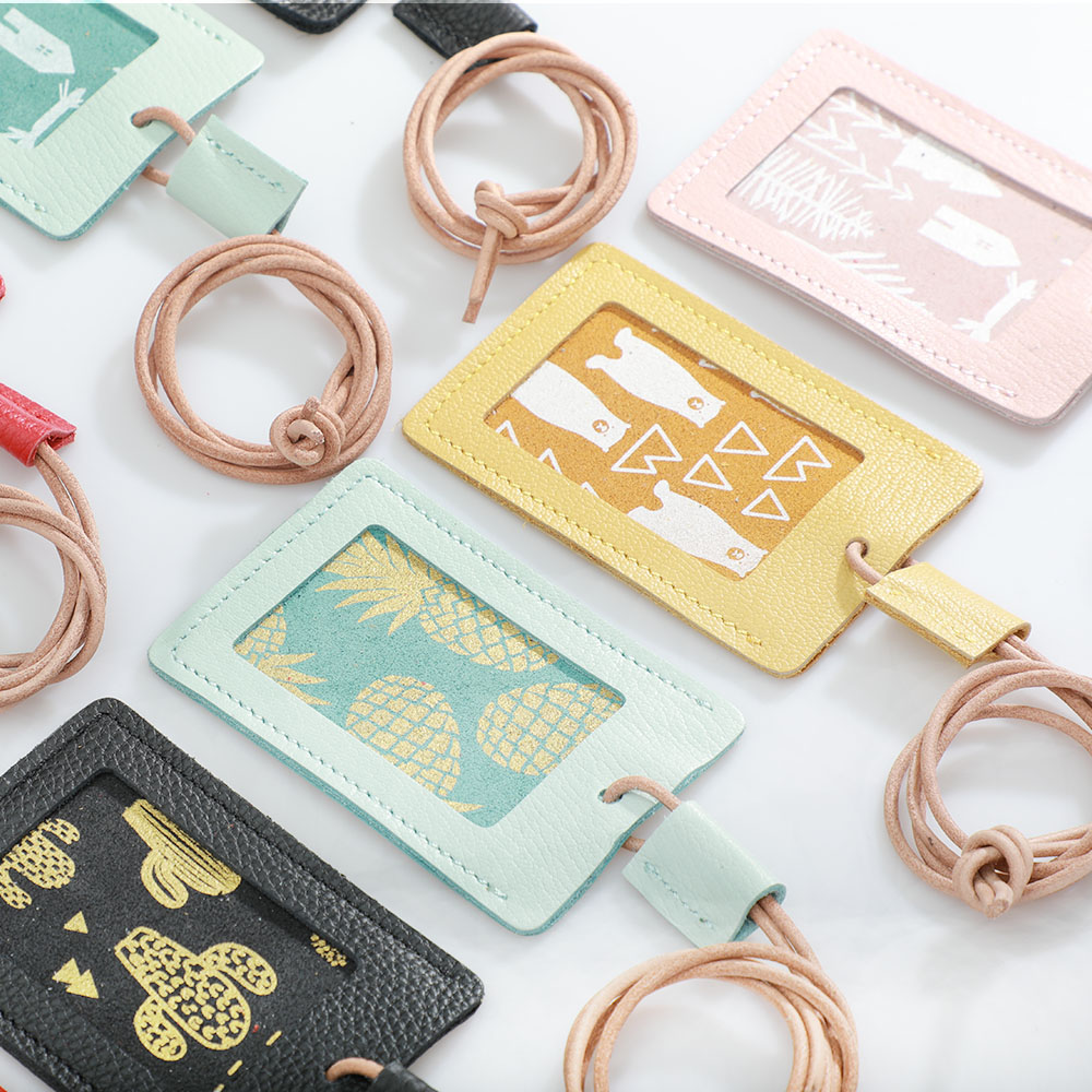 Original manual printing genuine leather Bus card Meal card Access control Ferrule Employee's card staff Ferrule Can printin the Leather/Lady bags/Men's bag, Card sets category - from Buy2taobao.com to provide professional Taobao agent buy service