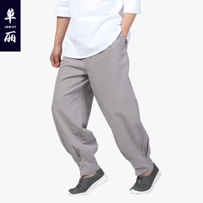 Far away Cotton Upasaka Casual pants Optional A monk Upasaka cotton-padded trousers Chinese style Buddhist moodin the Men's clothing, Trousers category - from Buy2taobao.com to provide professional Taobao agent buy service