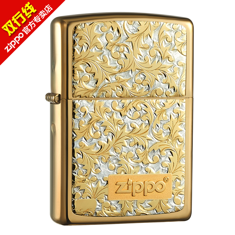 高档男士美国富贵花唐草礼物正品正版镀金纯银zippo24k镀钛机壳打|ruв категории ZIPPO/швейцарский армейский нож/очки, бренд зажигалки и аксессуары, ZIPPO/" - от Buy2taobao.com для оказания профессиональной услуги покупки агента Taobao