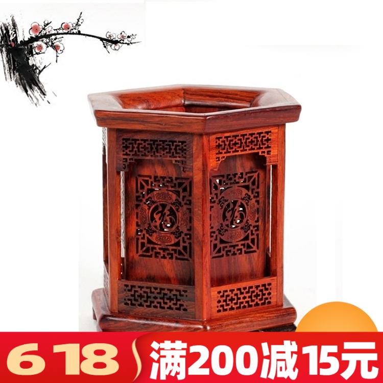Rosewood pen container pen container Red rosewood Luk Fook Paper-cuts for Window Decoration solid wood carving pen container Handle piecein the Home accessories , Carving , Woodcarving category - from Buy2taobao.com to provide professional Taobao agent buy service