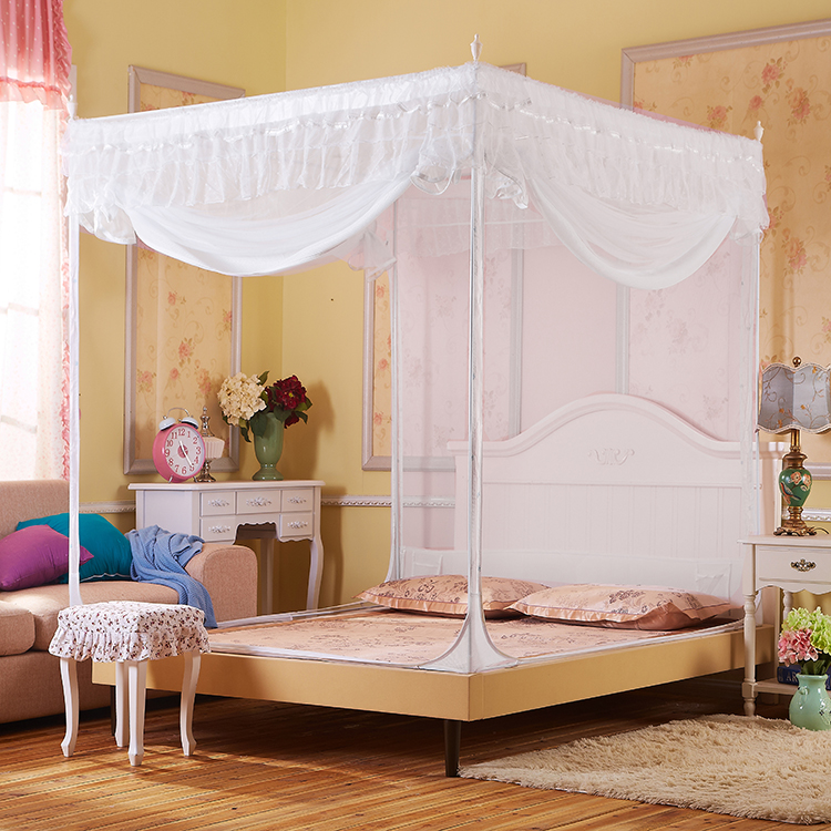 Mosquito net Three-door zipper Nets bracket Bold thickening undecided princess court Mosquito net 1.5 1.8in the Bedclothes , Mosquito net category - from Buy2taobao.com to provide professional Taobao agent buy service
