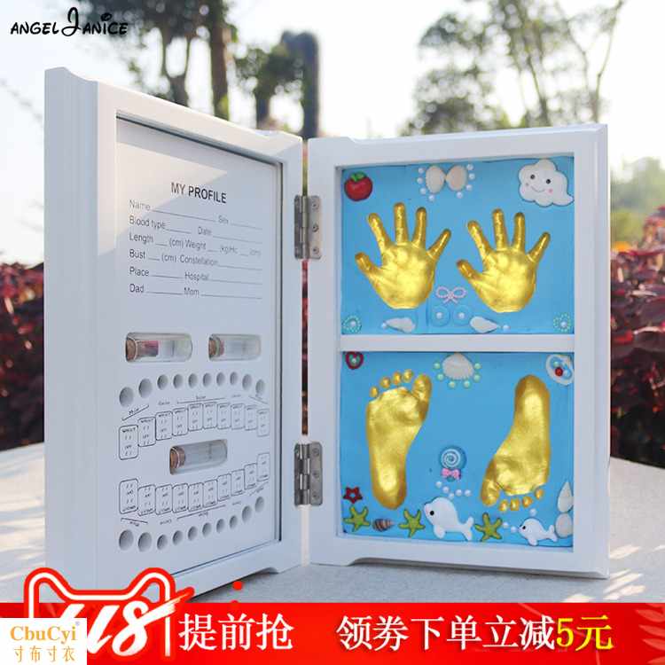 宝宝手脚印泥手足印纪念品乳牙胎发手模新生婴儿满月百天永久礼物|ruв категории игрушка/коляска/головоломка/блоки/модель, Ребенок сувениры/характер продукта, руки следы - от Buy2taobao.com для оказания профессиональной услуги покупки агента Taobao