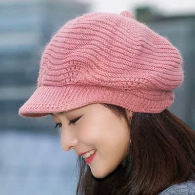 帽子女冬季八角帽毛线帽针织帽保暖帽时尚帽子韩版百搭兔毛帽在类目 服饰配件/皮带/帽子/围巾, 帽子中 - 来自Buy2taobao.com提供专业的淘宝代购服务