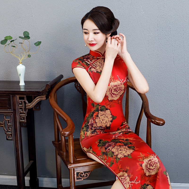 LBD2019 new pattern have more cash than can be accounted for cheongsam Dress Chinese style Large Wedding full dress daily cheongsamin the Women's clothing/Boutique , Large size women category - from Buy2taobao.com to provide professional Taobao agent buy service