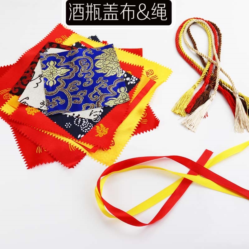 陶瓷酒瓶喜头巾盖布流苏绳丝带酒壶酒坛封口膜热缩膜丝绸丝带头绳在类目 餐饮具, 酒壶/酒杯/酒具, 家用酒壶中 - 来自Buy2taobao.com提供专业的淘宝代购服务